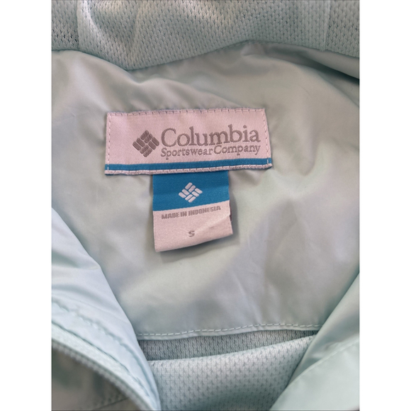 Columbia Women’s Arcadia II Mint Green Jacket/Rain Coat Size Small Brand New - Picture 2 of 7